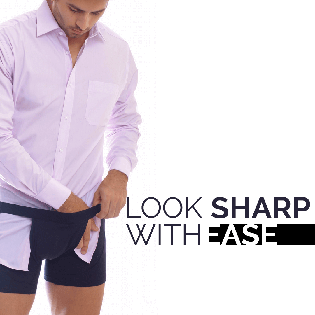 Shirt Companion Holds Down Your Shirt, Pulls Up Your Socks